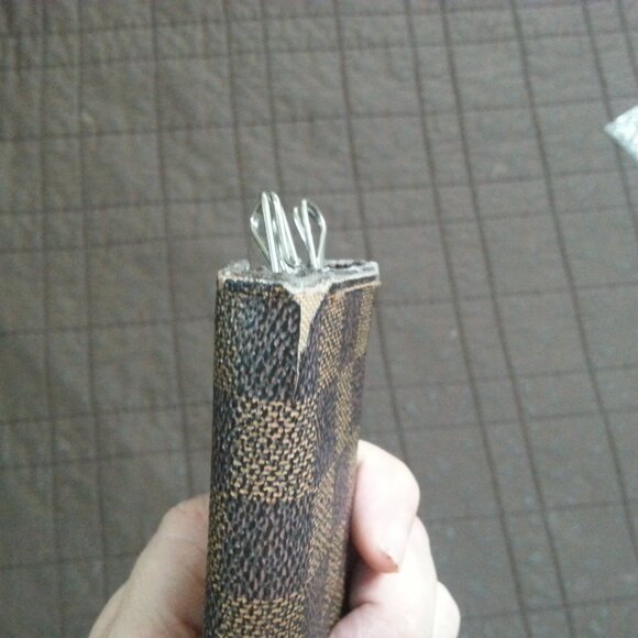 Vintage LV Louis Vuitton Damier Ebeine Key Holder Case  Unisex Men's Women's - Picture 13 of 16